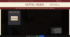 Desktop Screenshot of hotelorbis.com